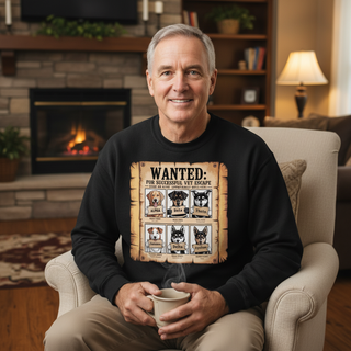 Wanted: For Successful Vet Escape.. Dog Dad Sweatshirt