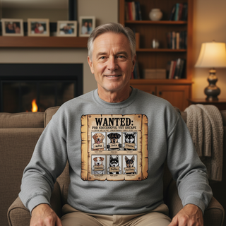Wanted: For Successful Vet Escape.. Dog Dad Sweatshirt