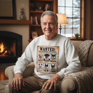 Wanted: For Successful Vet Escape.. Dog Dad Sweatshirt
