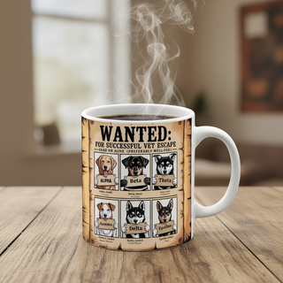 Wanted: For Successful Vet Escape Mug