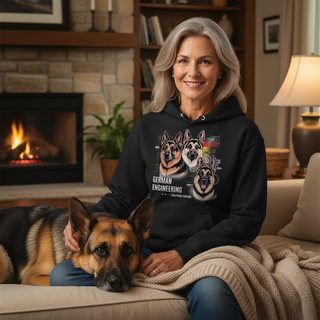 German Engineering Shepherd Edition.. Dog Mom Hoodie
