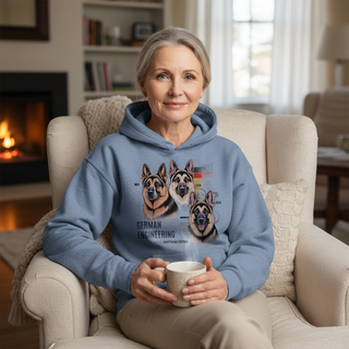 German Engineering Shepherd Edition.. Dog Mom Hoodie