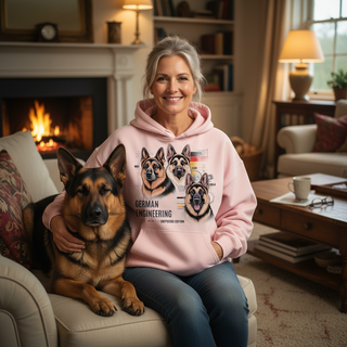 German Engineering Shepherd Edition.. Dog Mom Hoodie