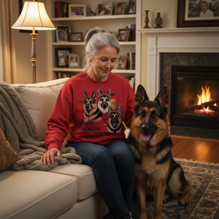 German Engineering Shepherd Edition.. Dog Mom Sweatshirt