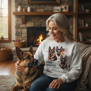 German Engineering Shepherd Edition.. Dog Mom Sweatshirt