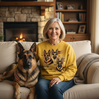 German Engineering Shepherd Edition.. Dog Mom Sweatshirt