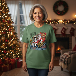 Santa Paws Delivery Duo Dog-Mom Tees