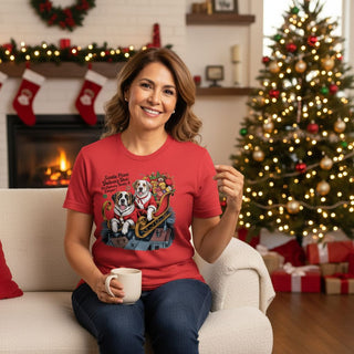 Santa Paws Delivery Duo Dog-Mom Tees