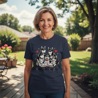 Rescue The Best Love Story Love Dog-Mom Tees