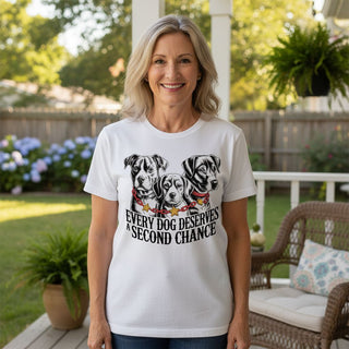 Every Dog Deserves A Second Chance Dog-Mom Tees