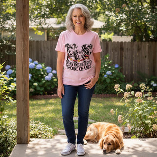 Every Dog Deserves A Second Chance Dog-Mom Tees