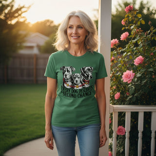 Every Dog Deserves A Second Chance Dog-Mom Tees