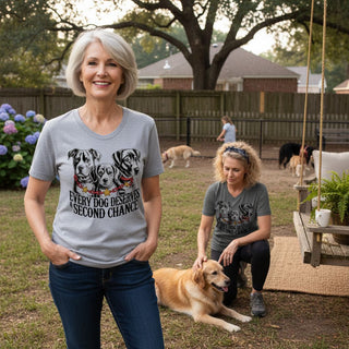Every Dog Deserves A Second Chance Dog-Mom Tees