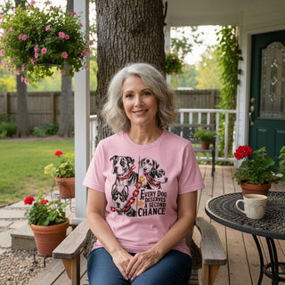 "Every Dog Deserves A Second Chance" Quote Dog-Mom Tees