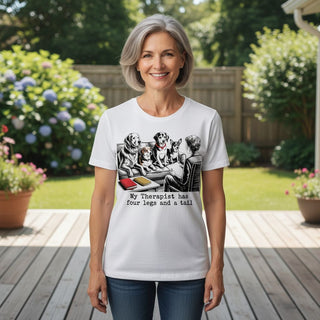 Fur Therapy Dog-Mom Tees