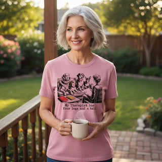 Fur Therapy Dog-Mom Tees