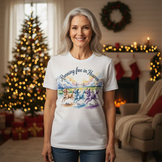 Running Free In Heaven Dog-Mom Tees
