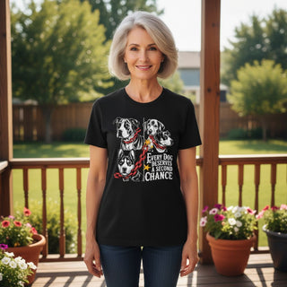 "Every Dog Deserves A Second Chance" Quote Dog-Mom Tees