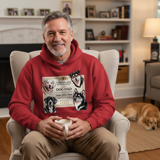 Certificate Of Excellence.. Award to Dog Dad Hoodie