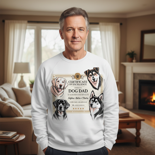 Certificate Of Excellence.. Award to Dog Dad Sweatshirt
