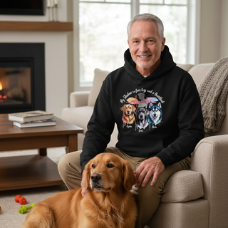 My Shadow Has Four Legs And A Heartbeat.. Dog Dad Hoodie