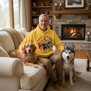 My Shadow Has Four Legs And A Heartbeat.. Dog Dad Hoodie