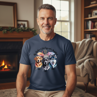 My Shadow Has Four Legs And A Heartbeat.. Dog Dad Tees