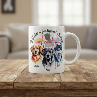 My Shadow Has Four Legs And A Heartbeat Mug
