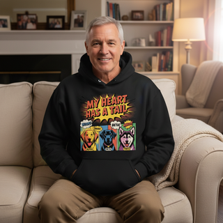 My Heart Has A Tail... Dog Dad Hoodie