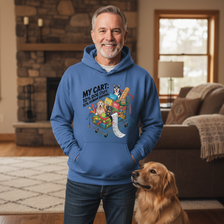 My Cart: 10% Dog Stiff, 10% Human Survival.. Dog Dad Hoodie