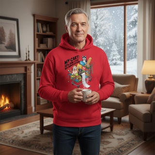 My Cart: 10% Dog Stiff, 10% Human Survival.. Dog Dad Hoodie