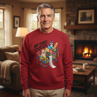 My Cart: 10% Dog Stiff, 10% Human Survival.. Dog Dad Sweatshirt