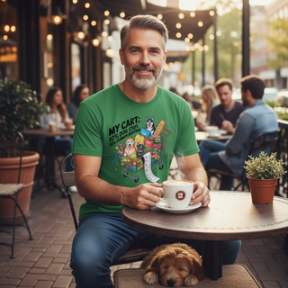 My Cart: 10% Dog Stiff, 10% Human Survival.. Dog Dad Tee