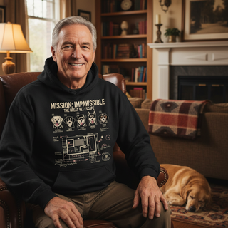 Mission: Impawssible - The Great Vet Escape.. Dog Dad Hoodie