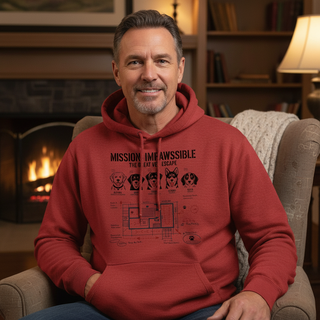 Mission: Impawssible - The Great Vet Escape.. Dog Dad Hoodie