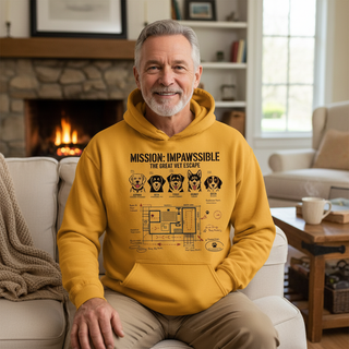 Mission: Impawssible - The Great Vet Escape.. Dog Dad Hoodie