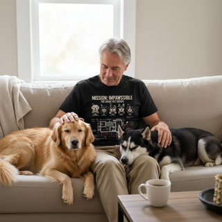 Mission: Impawssible - The Great Vet Escape.. Dog Dad Tee