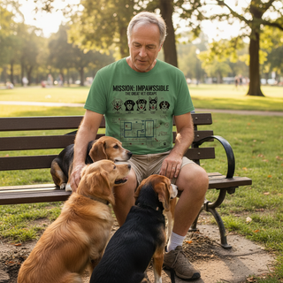 Mission: Impawssible - The Great Vet Escape.. Dog Dad Tee