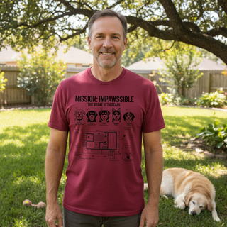 Mission: Impawssible - The Great Vet Escape.. Dog Dad Tee