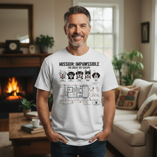 Mission: Impawssible - The Great Vet Escape.. Dog Dad Tee