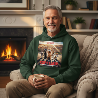 Expelled!! Obedience School Dropout Squiad.. Dog Dad Hoodie