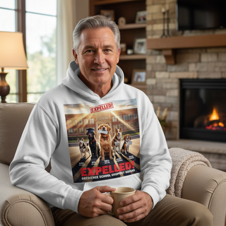 Expelled!! Obedience School Dropout Squiad.. Dog Dad Hoodie